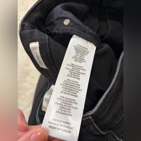 Frame The Reboot Bootcut Pants - size 28 - black - Picture 9 of 9